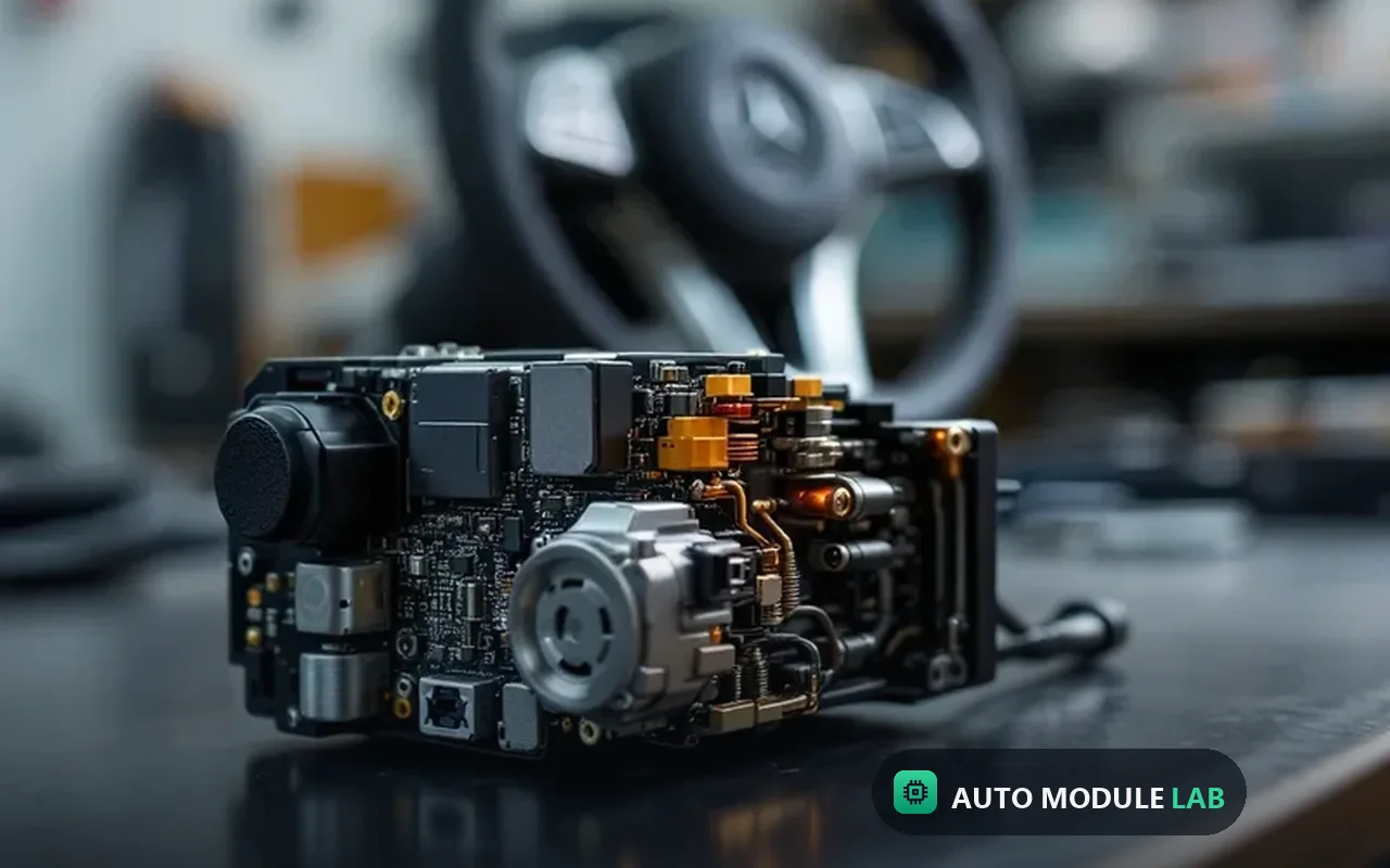 Mercedes engine detail